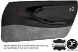 RED STICH 2X FULL DOOR CARD TRIM COVERS FITS PORSCHE BOXSTER 986 STYLE 2