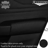 FOR FORD FOCUS MK4 18-20 BLACK STITCH LEATHER 2XFULL REAR DOOR CARD TRIM COVERS