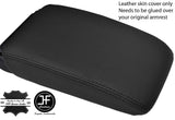 BLACK TOP GRAIN REAL LEATHER ARMREST LID COVER FOR VW GOLF MK7 VII 2013-2018
