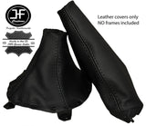 BLACK STITCH LEATHER MANUAL GEAR & HANDBRAKE GAITER FITS MAZDA RX-7 1991-2001