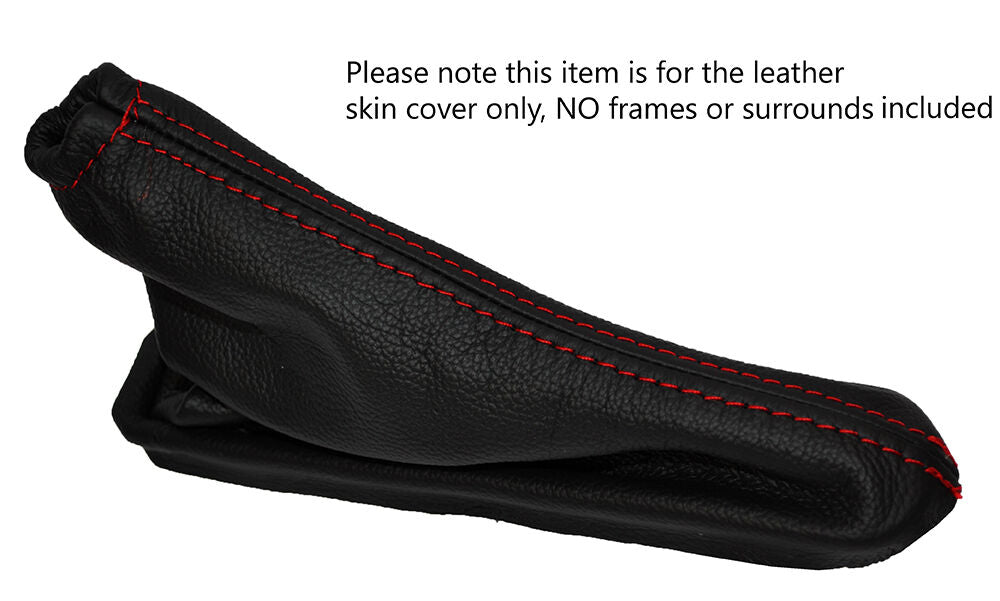 RED STITCH LEATHER SKIN HANDBRAKE GAITER E BRAKE BOOT FITS VW JETTA 2011-2015