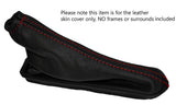 RED STITCH LEATHER SKIN HANDBRAKE GAITER E BRAKE BOOT FITS VW JETTA 2011-2015