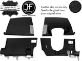 BLACK STITCH 4 PIECE DASH KIT TRIM LEATHER COVERS FOR NISSAN 350Z 33Z 03-09