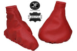 RED GENUINE LEATHER GEAR&HANDBRAKE GAITER SET FOR ALFA ROMEO BRERA 2005-2010