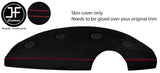 RED STITCH TOP DASH LUXE SUEDE COVER FITS VAUXHALL OPEL VX220 00-05 STYLE 2