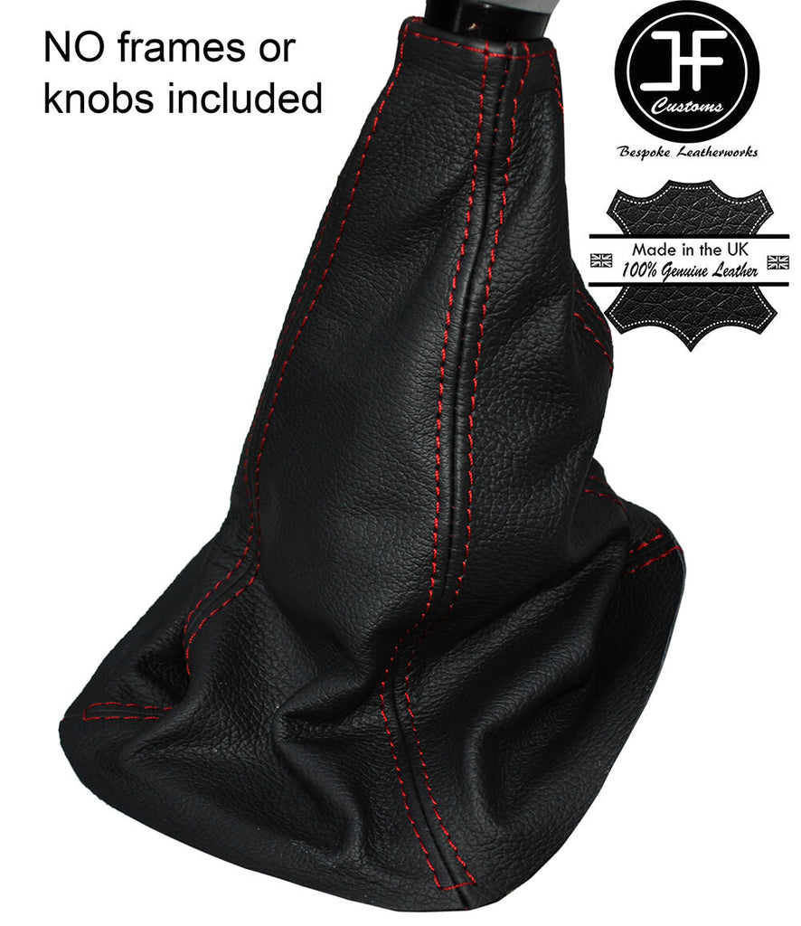 RED STITCHING MANUAL LEATHER GEAR GAITER FITS GREAT WALL H5 X200 2009-2013