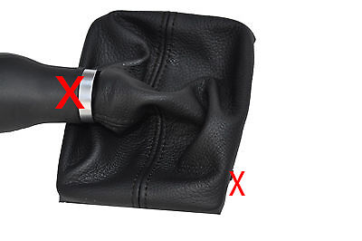 FITS AUDI A4 B7 2004-2007 GEAR COVER LEATHER BLACK  GAITER CUSTOM NEW MADE IN UK