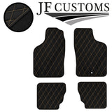 CREAM DIAMOND VINYL 4X TAILORED FLOOR CARPETS FOR SAAB 900 CONVERTIBLE 94-98