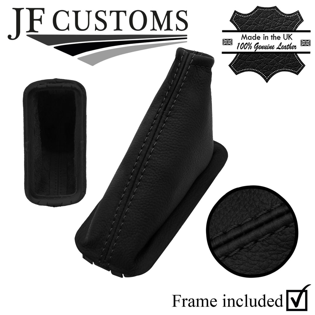 BLACK STITCH LEATHER AUTO GEAR + PLASTIC FRAME FITS VAUXHALL ASTRA G MK4 98-04