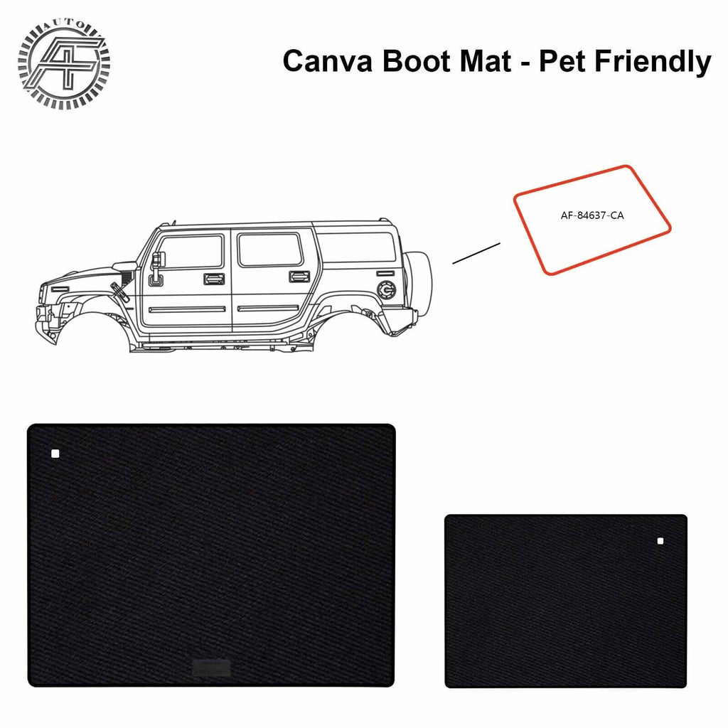 FOR HUMMER H2 2002-2009 DOG FRIENDLY TRUNK / BOOT CANVA MAT/CARPET CAT/DOG