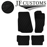 BLACK DIAMOND STITCH VINYL 4X TAILORED FLOOR CARPETS FOR MAZDA RX8 03-12 JF1