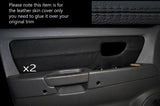 BLACK STITCH 2X FRONT DOOR CARD TRIM SKIN COVERS FITS HYUNDAI TERRACAN 01-06