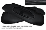 GREY STITCH FITS PORSCHE 911 997 05-13 CARRERA 2X SUN VISORS LEATHER COVERS ONLY