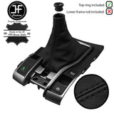 BLACK STITCH LEATHER MANUAL GEAR GAITER+TOP RING FITS HONDA CIVIC X MK10 17-20