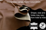 BROWN LEATHER 20 SQ FT HALF HIDE QUALITY TOP GRAIN GENUINE LEATHER CUSTOM NEW