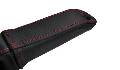 red stitch FITS BMW 5 SERIES E60 E61 03-11 HANDBRAKE HANDLE LEATHER COVER ONLY