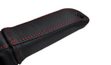 red stitch FITS BMW 5 SERIES E60 E61 03-11 HANDBRAKE HANDLE LEATHER COVER ONLY