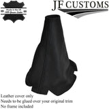 BLACK STITCHING REAL LEATHER GEAR STICK GAITER FITS MAZDA 6  2002-2007