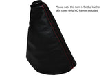 RED STITCH LEATHER MANUAL GEAR GAITER FITS DAIHATSU SIRION S CUSTOM NEW