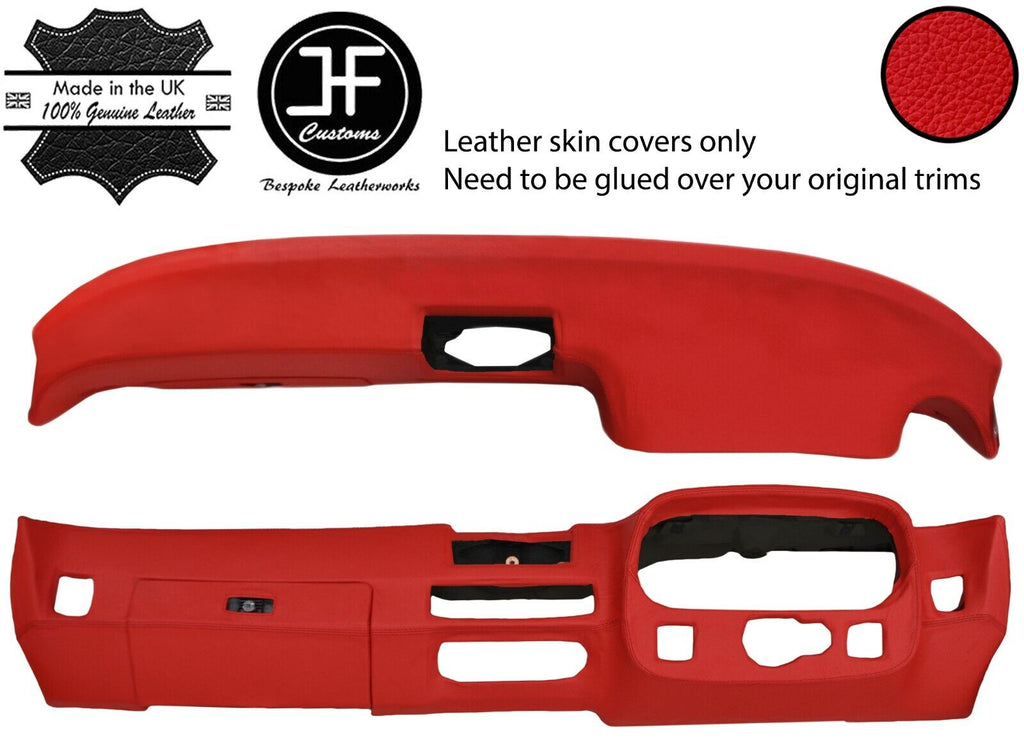 RED DASH DASHBOARD REAL LEATHER COVER FOR PORSCHE 924 75-88 944 81-85 JF2