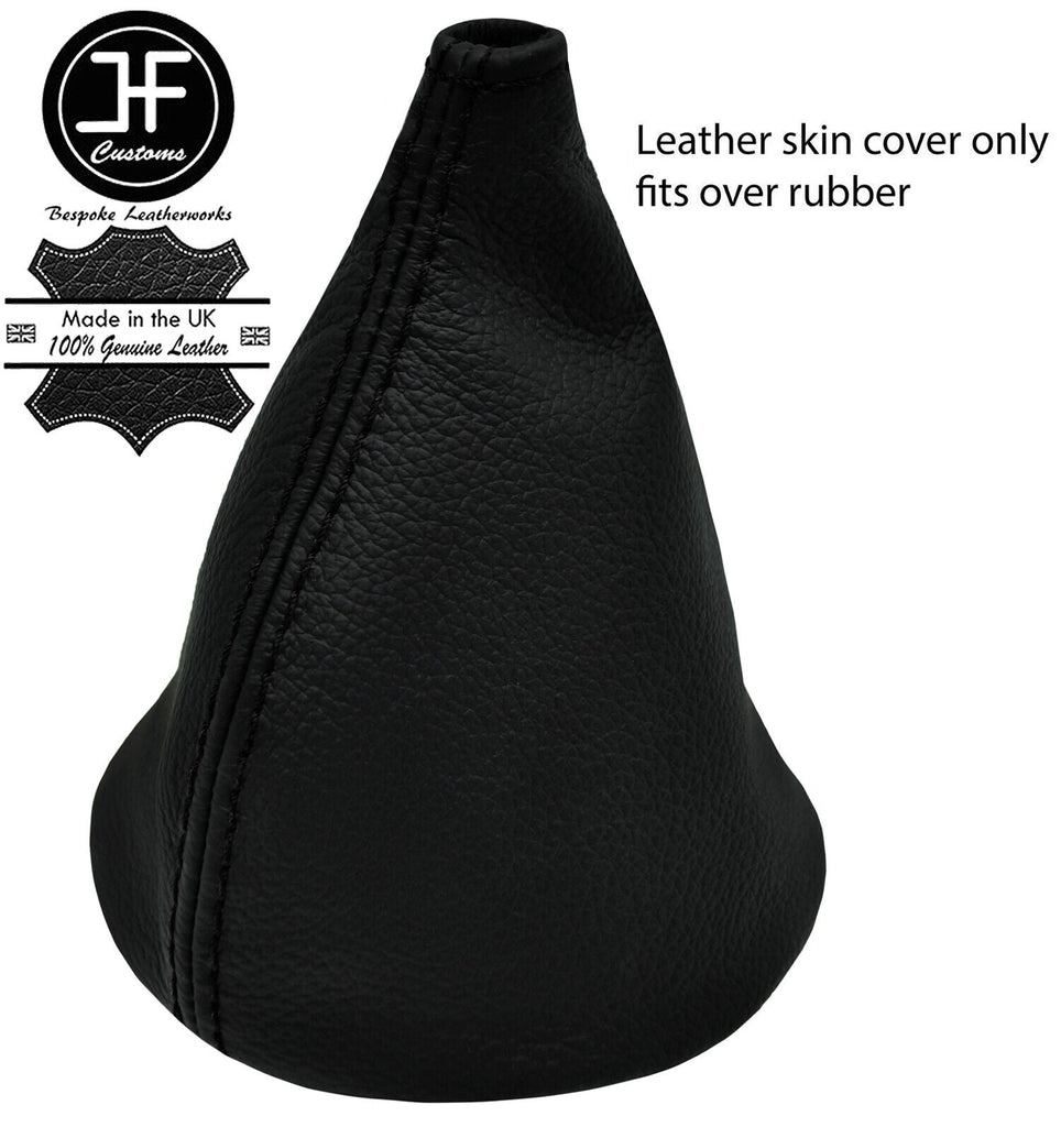 BLACK STITCH LEATHER GEAR GAITER OVER RUBBER FOR DATSUN SUNNY B210 120Y 73-78