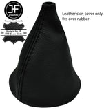 BLACK STITCH LEATHER GEAR GAITER OVER RUBBER FOR DATSUN SUNNY B210 120Y 73-78
