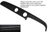 WHITE STITCH TOP DASH DASHBOARD LEATHER SKIN COVER FITS FORD ESCORT MK1 MEXICO