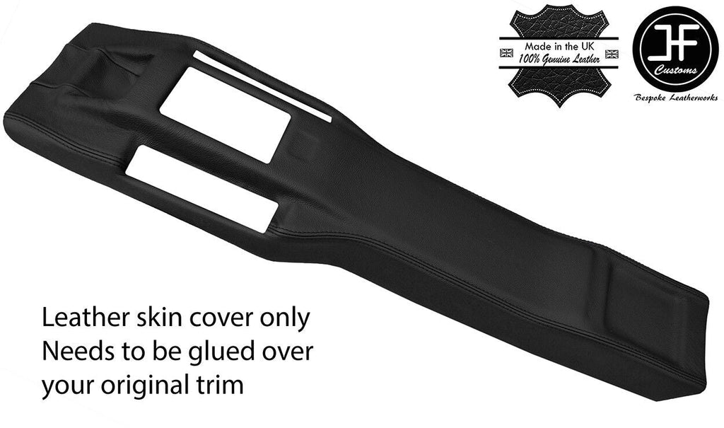 BLACK TOP GRAIN LEATHER CENTRE CONSOLE COVER FITS TOYOTA MR2 MK1 AW11 1984-1990