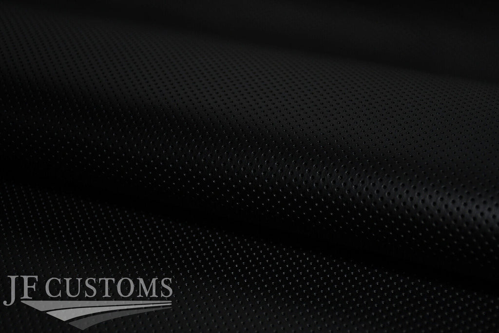BLACK AUTOMOTIVE GRADE PERFORATED VINYL 100cm x 100cm CRAFTS PREMIUM FABRIC