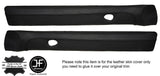 BLACK STITCH 2X TOP FRONT DOOR CAPPINGS LEATHER COVERS FITS BMW E24 HIGHLINE
