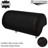 RED STITCH 1X REAR CENTER HEADREST LEATHER COVER FITS AUDI A3 8P S3 03-12