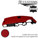 D RED ITALIAN LEATHER TOP DASHBOARD COVER FOR JAGUAR XF X250 MK1 08-11