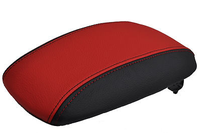 FITS VAUXHALL VECTRA B LEATHER ARMREST COVER RED LEATHER CUSTOM NEW MADE IN UK