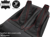 RED STITCH REAL LEATHER GEAR+HI-LOW GAITERS FOR MITSUBISHI SHOGUN SPORT 99-08