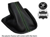 GREEN STITCH LEATHER GEAR GAITER SHIFT BOOT FITS RENAULT CLIO STORIA MK2 97-05