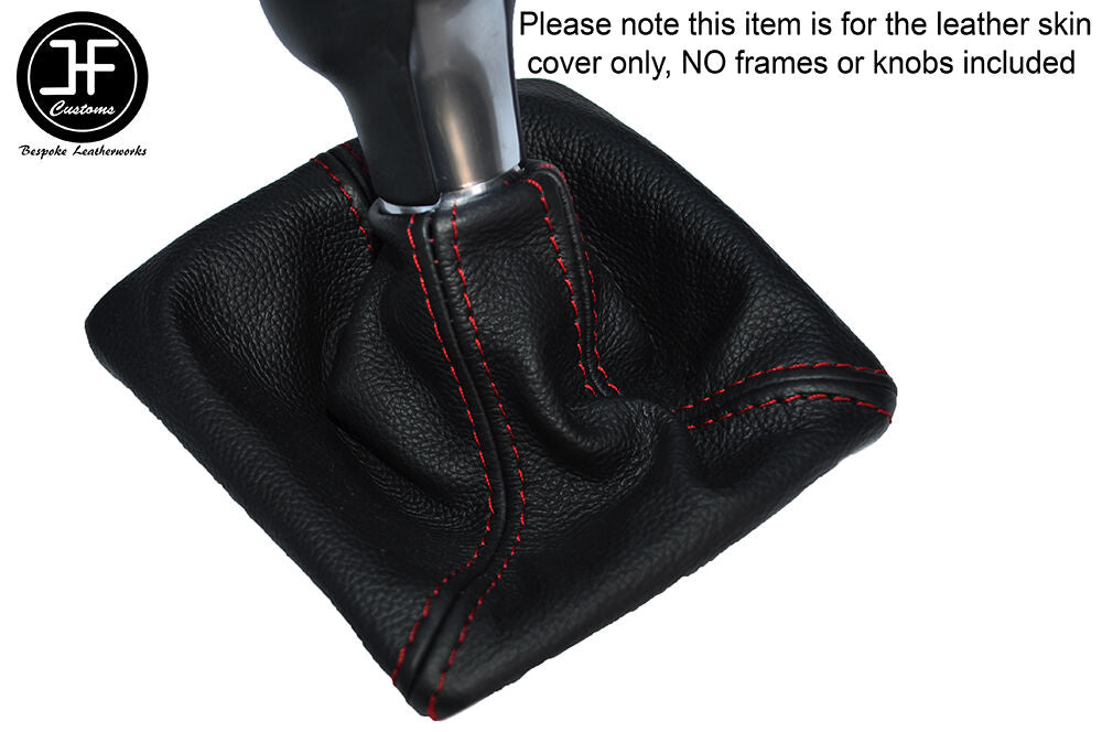 RED STITCH MANUAL LEATHER GEAR GAITER FITS PORSCHE BOXSTER 981 & CAYMAN 14-16