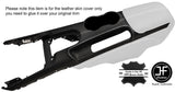 WHITE STITCHING TOP CENTRE CONSOLE LEATHER COVER FITS FORD MUSTANG 2015-2017