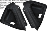 BLACK STITCH FITS VAUXHALL VX220 VX 220 00-06 2X DOOR HANDLE TRIM LEATHER COVER