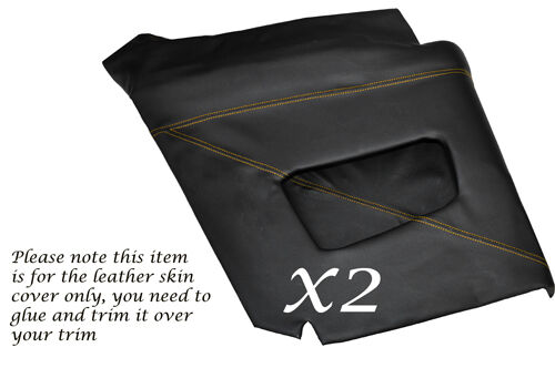 YELLOW STITCHING FOR TRIUMPH STAG MK1 MK2 2X REAR QUARTER PANEL LEATHER COVERS