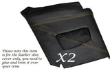YELLOW STITCHING FOR TRIUMPH STAG MK1 MK2 2X REAR QUARTER PANEL LEATHER COVERS