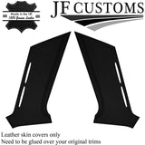 BLACK STITCH 2X A B C PILLAR KIT+ 2X REAR TRIM COVERS FOR DATSUN 510 1600 SEDAN