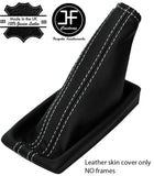 WHITE STITCH LEATHER HANDBRAKE GAITER FOR VAUXHALL OPEL TIGRA B TWINTOP 04-2009