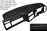 WHITE STITCH DASH DASHBOARD COVER FITS FORD SIERRA MK2 RS COSWORTH SAPPHIRE 4x4