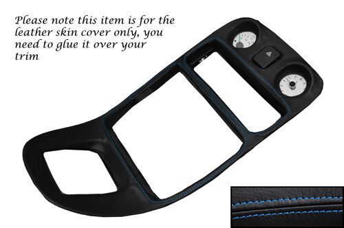 BLUE STITCH CENTRE DASH SURROUND LEATHER SKIN COVER FITS MG MGF MK1 1995-2000