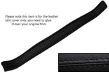 BLACK STITCH ROLL OVER BAR TRIM LEATHER COVER FITS VW GOLF MK1 JETTA CABRIO