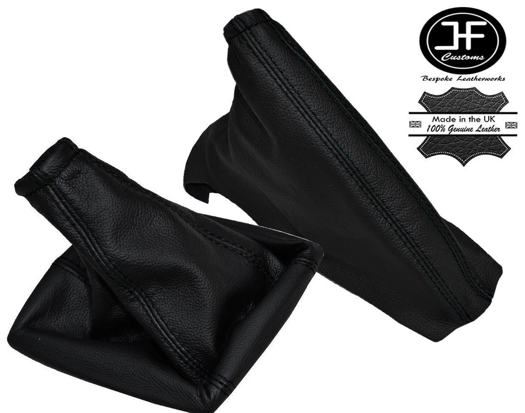 BLACK STITCH FITS VAUXHALL OPEL MERIVA A 02-10 GEAR HANDBRAKE GAITER LEATHER