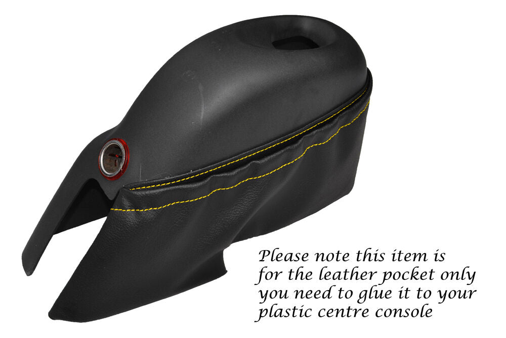 YELLOW STITCH CENTRE CONSOLE POCKET COVER FITS LOTUS ELISE EXIGE S1 MK1 95-02