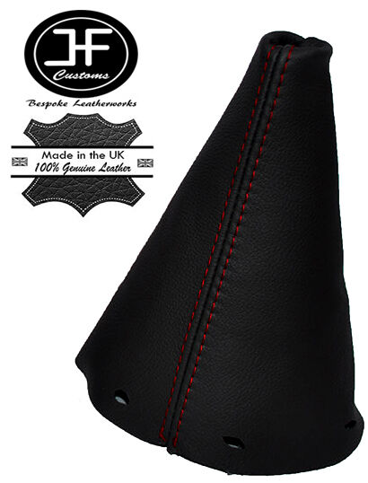 RED STITCHING MANUAL LEATHER GEAR GAITER FITS MINI COOPER R50 R53 2001-2006
