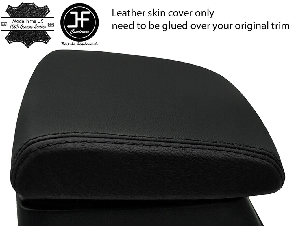 BLACK BLACK 2 TONE ARMREST LID REAL LEATHER COVER FOR SUZUKI GRAND VITARA 06-15