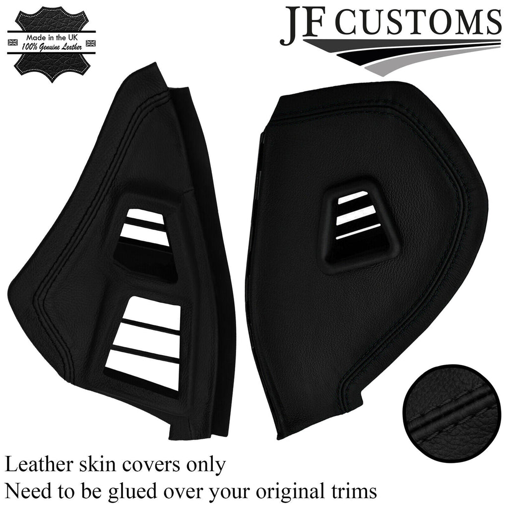 BLACK STITCH 2X END DASH SIDE TRIM LEATHER COVERS FITS MAZDA RX7 FD3 1992-2002